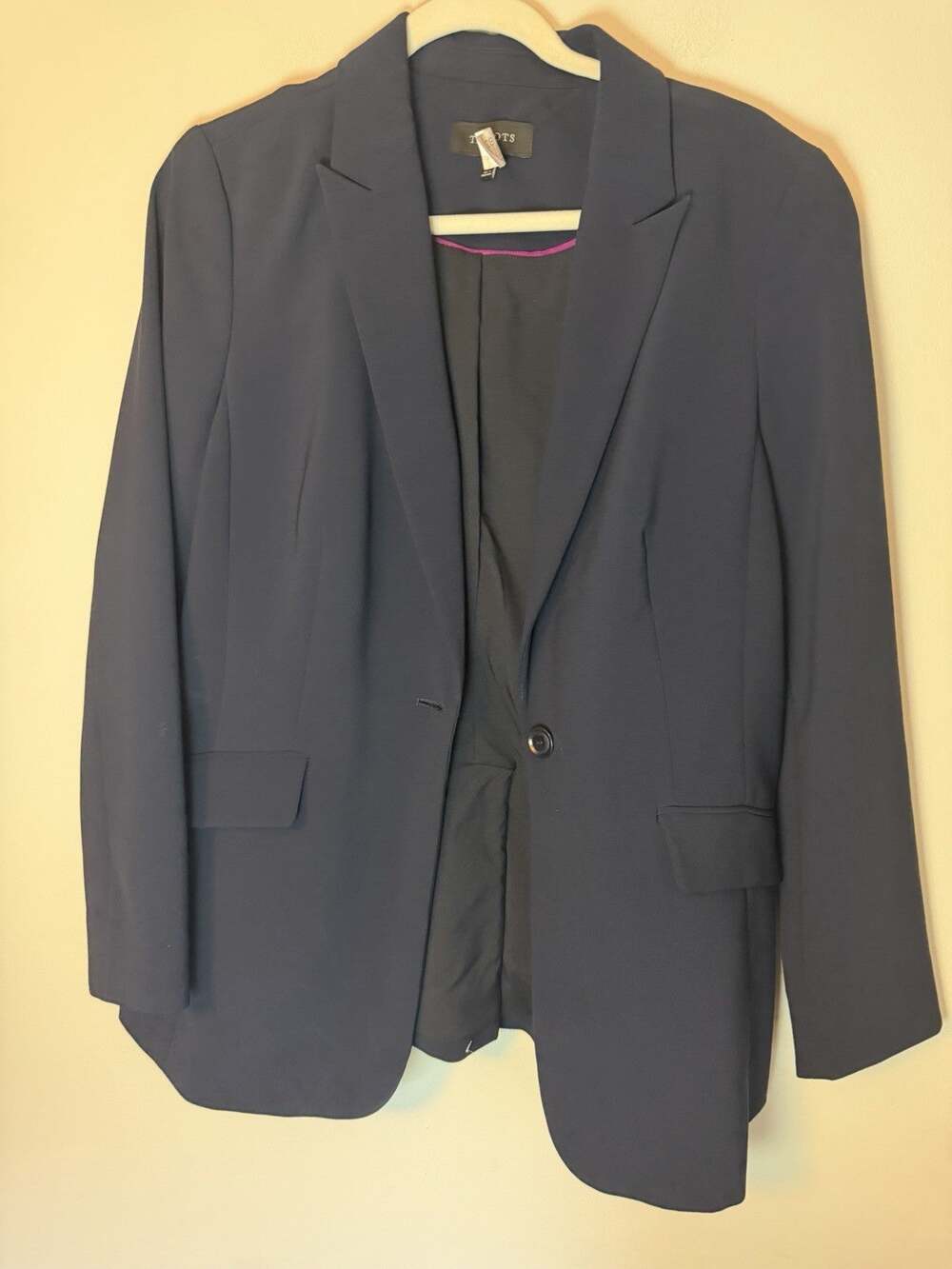 Talbots Women's Baby Blue Single Button Blazer